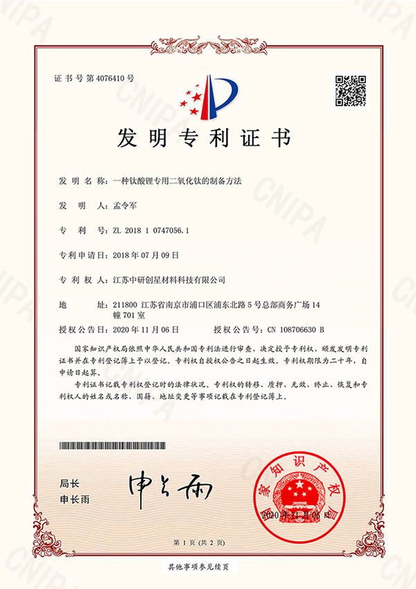 Patent For Invention